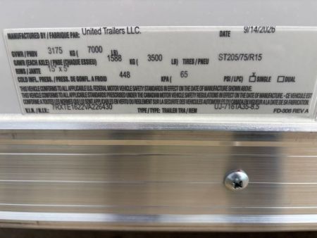 New 2027 United Trailers UJ-716TA35-8.5 Cargo / Enclosed Trailer