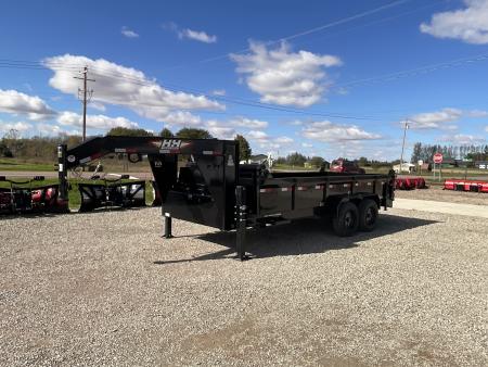 New 2027 H&H Trailers H-BTL16-176G Dump Trailer