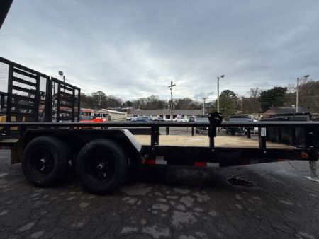 New Load Trail Utility 83x16 10K 5' HD Split Gate & Tool Box