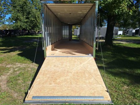 New 7X29 Stealth Trailers 4 place Snowmobile Trailer Aluminum