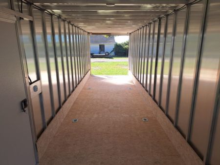 New 7X29 Stealth Trailers 4 place Snowmobile Trailer Aluminum