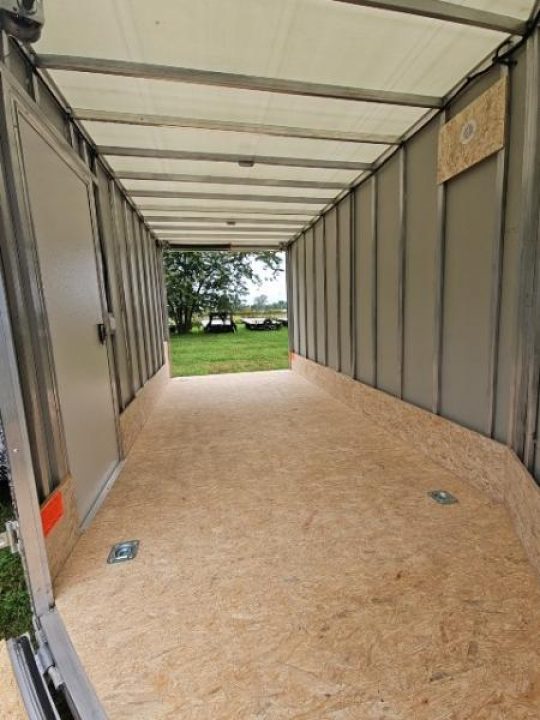 New 7X19 Stealth Trailer 2 place Snowmobile Trailer Aluminum Frame