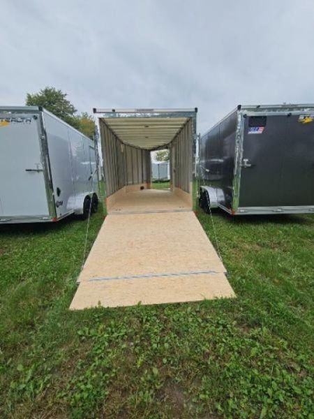 New 7X19 Stealth Trailer 2 place Snowmobile Trailer Aluminum Frame