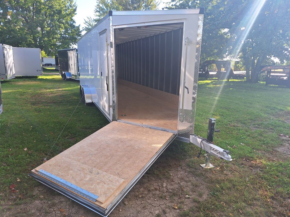New 7X29 Stealth Trailers 4 place Snowmobile Trailer Aluminum