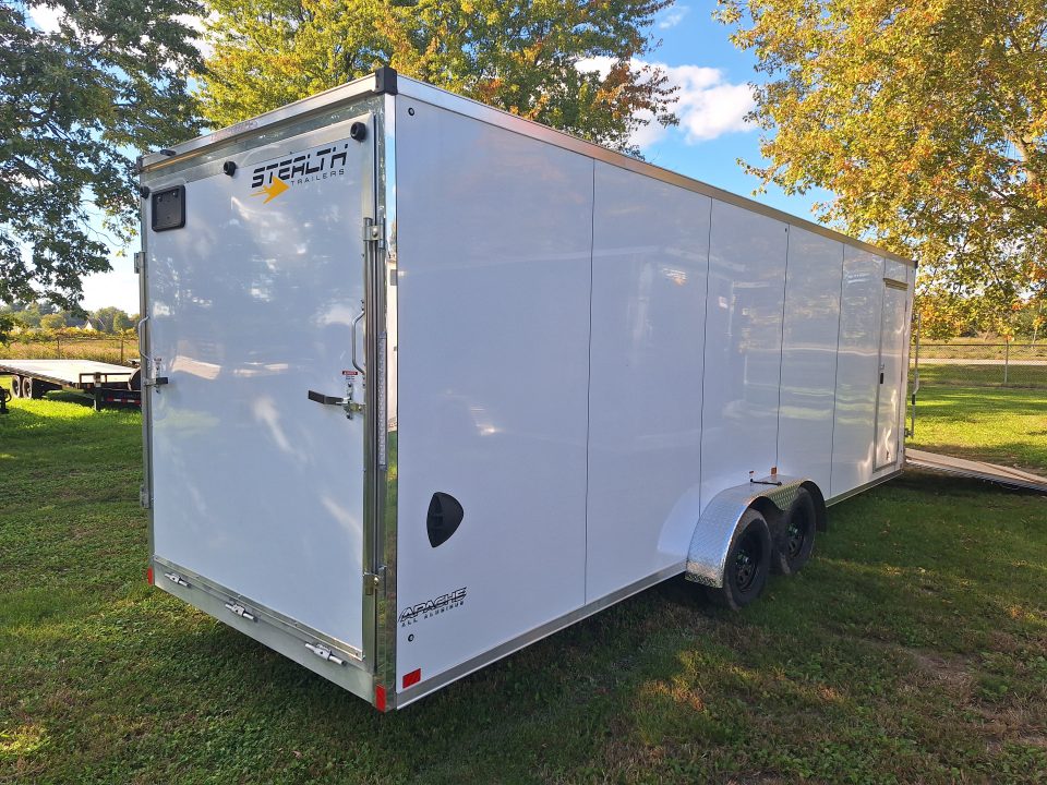 New 7X29 Stealth Trailers 4 place Snowmobile Trailer Aluminum