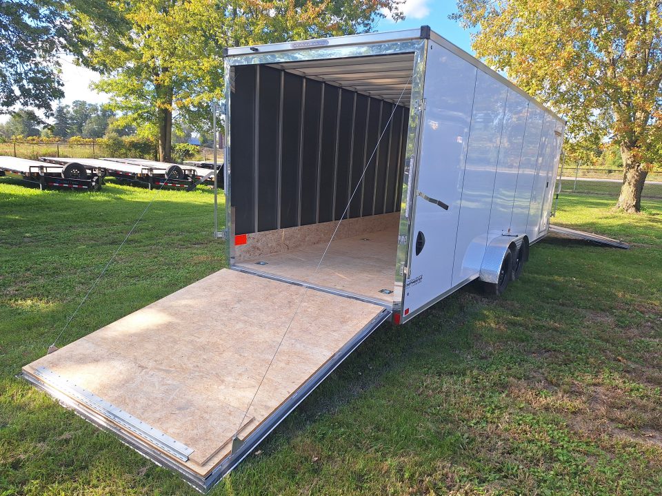 New 7X29 Stealth Trailers 4 place Snowmobile Trailer Aluminum