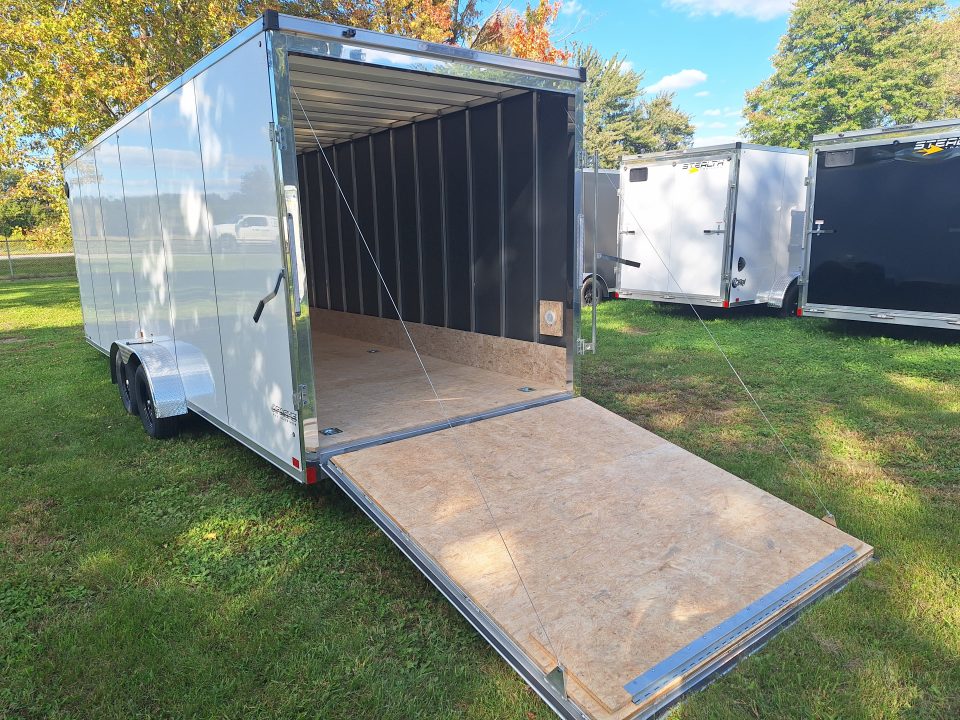 New 7X29 Stealth Trailers 4 place Snowmobile Trailer Aluminum