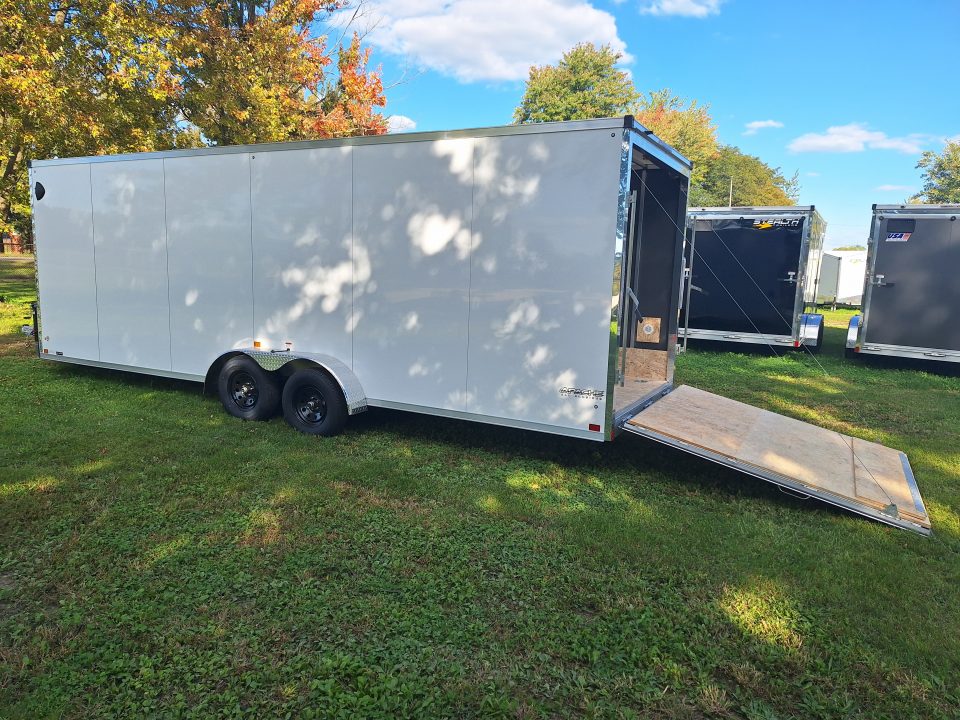 New 7X29 Stealth Trailers 4 place Snowmobile Trailer Aluminum
