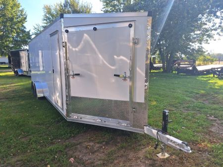 New 7X29 Stealth Trailers 4 place Snowmobile Trailer Aluminum