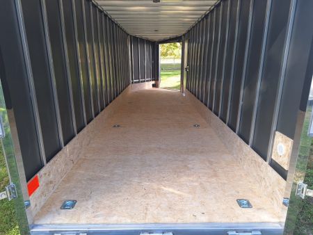 New 7X29 Stealth Trailers 4 place Snowmobile Trailer Aluminum