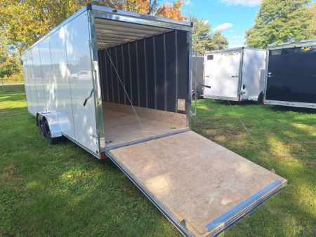 New 7X29 Stealth Trailers 4 place Snowmobile Trailer Aluminum
