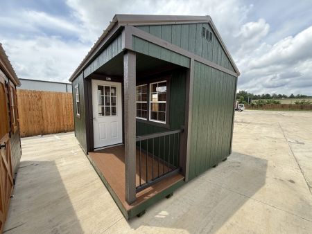 New 2027 LIFESTYLE SHEDS 12X16  UTILITY SERIES  SHED WITH CORNER PORCH