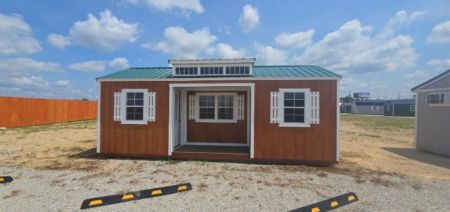 New 2027 LIFESTYLE SHEDS 12X24  UTILITY SERIES  SHED WITH CENTER PORCH