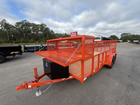 New LM61810 TEXAS TRAILERS 6'10  X 18' LAWN MAINTENANCE TRAILER W/ CUSTOM OPTIONS