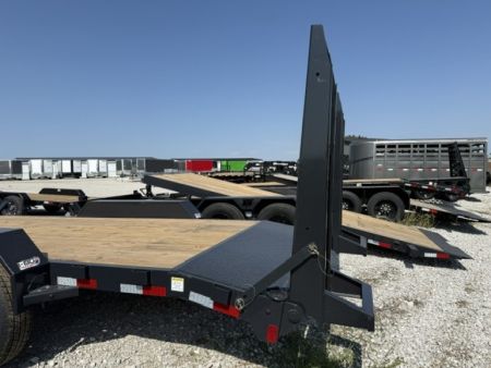 New 2027 Hillcrest Black-Grey 82"x18'+2' 15.4k Equipment Trailer