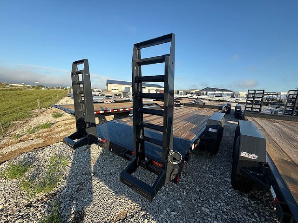 New 2027 Hillcrest Black-Grey 82"x18'+2' 15.4k Equipment Trailer
