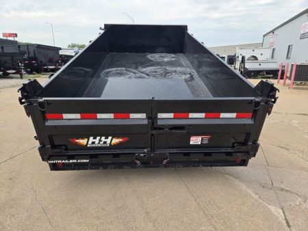 New 2027 H&H Trailers 83x14 Industrial 14K Scissor Dump Trailer