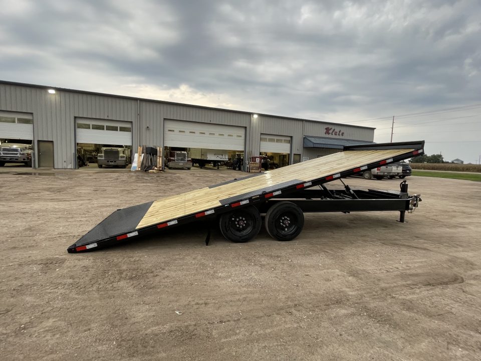New 2027 H&H Trailers 102x22 Power Tilt Deckover 17.6K Equipment Trailer