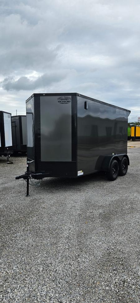 New 2026 Family Trailer 6x12 Tandem Axles Cargo / Enclosed Trailer- Screwless Exterior- Blackout Pkg- Rear Spoiler