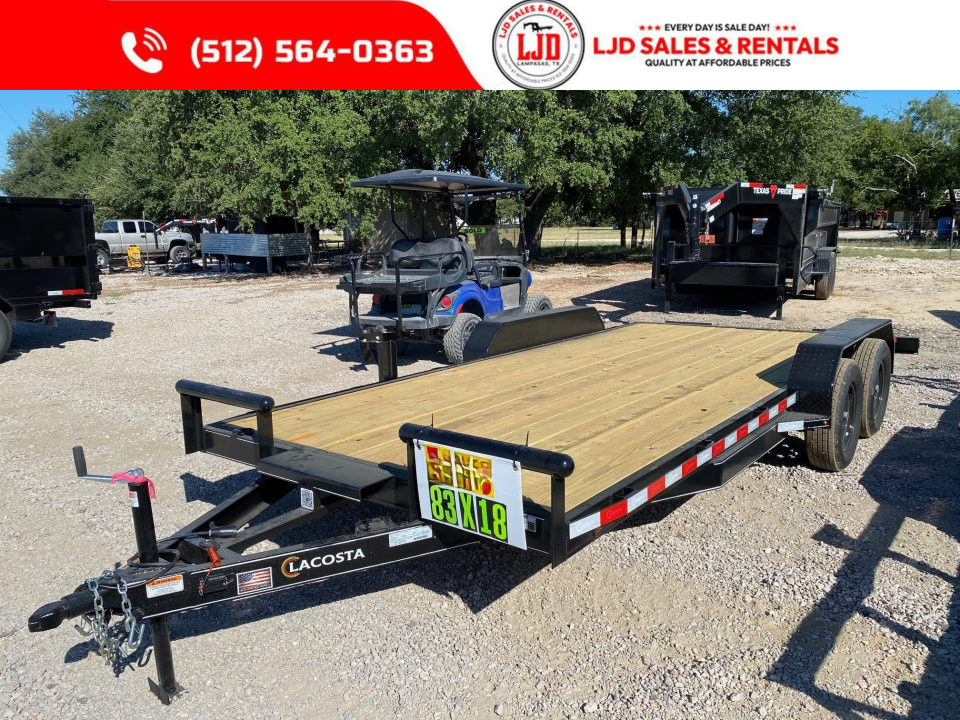 New 2027 Lacosta - 83  x 18' - Car Hauler - 7K GVWR