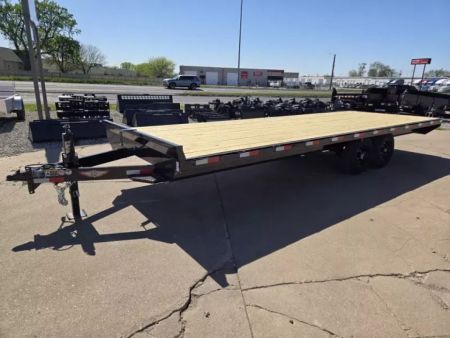 New 2027 H&H Trailers 102x24 Standard Duty Bumper Pull Deckover 14K Equipment Trailer