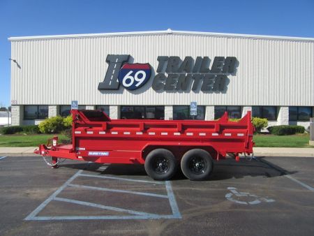 New 2027 Sure-Trac 7 x 14 ST-HTDU8214-140 Telescopic Dump Trailer 14K