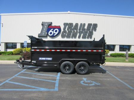 New 2027 Sure-Trac 7 x 14 ST-HTDU48214-140 Telescopic Dump Trailer 14K / 4-Foot Sides