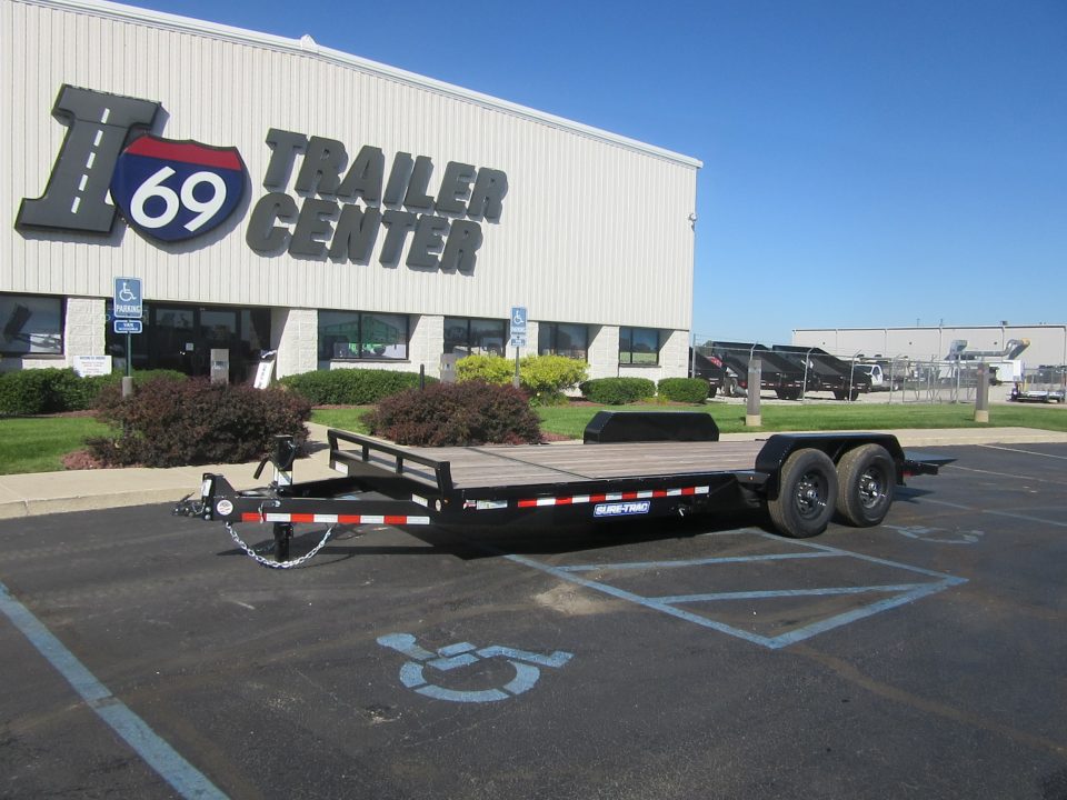 New 2026 Sure-Trac 7 x 20 (16+4) ST-TBE82164-140 Tilt Trailer 14K / 4-Foot Stationary
