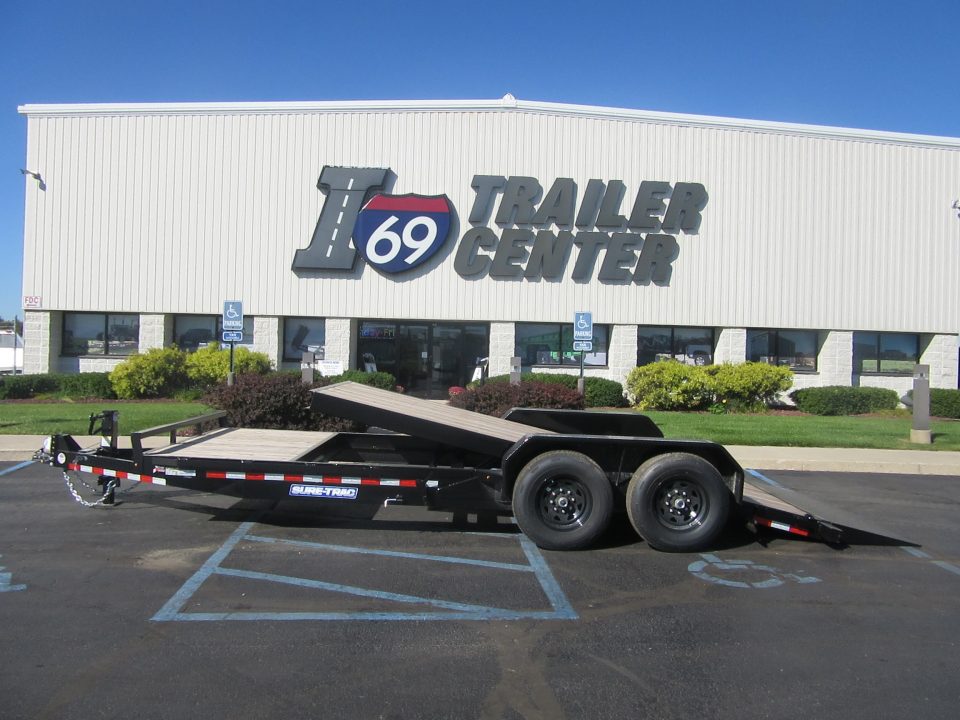 New 2026 Sure-Trac 7 x 20 (16+4) ST-TBE82164-140 Tilt Trailer 14K / 4-Foot Stationary
