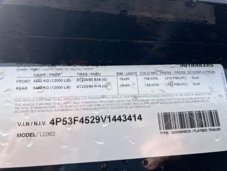 New 2027 PJ Trailers 36 Tandem Dual Gooseneck Flatbed Trailer