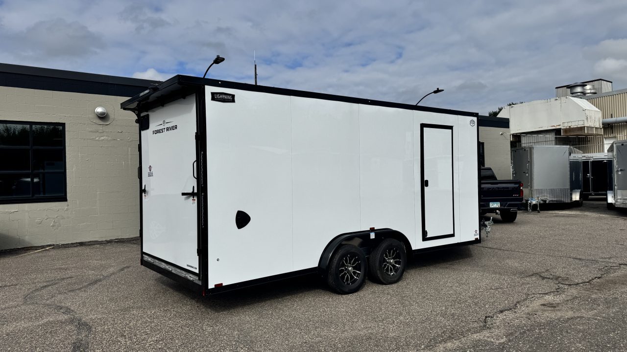 New 2027 Lightning Trailers 7.5x23 Snowmobile Trailer