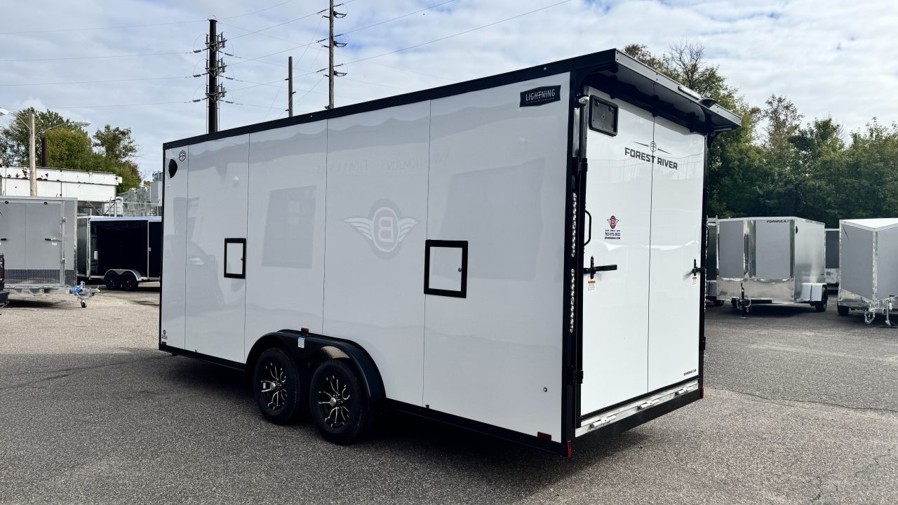 New 2027 Lightning Trailers 7.5x23 Snowmobile Trailer