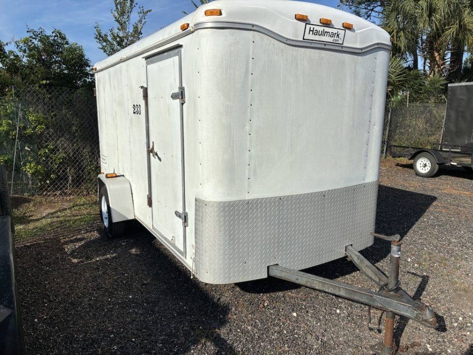 Used 2004 Haulmark 6x12 Enclosed Single Axle Cargo Trailer with Barn Doors Cargo / Enclosed Trailer