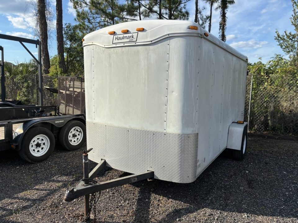 Used 2004 Haulmark 6x12 Enclosed Single Axle Cargo Trailer with Barn Doors Cargo / Enclosed Trailer