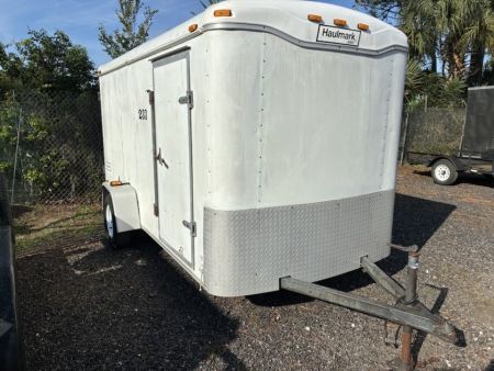 Used 2004 Haulmark 6x12 Enclosed Single Axle Cargo Trailer with Barn Doors Cargo / Enclosed Trailer