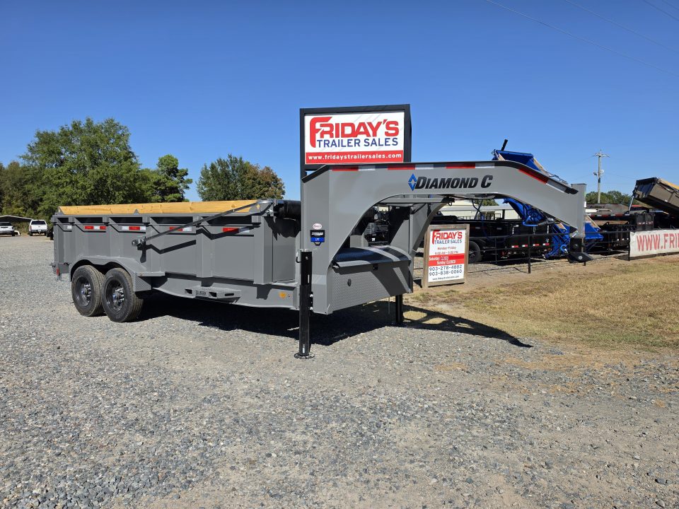 New 2027 Diamond C LPT210 16' LPT210 16' x 82" 10K Axles Gooseneck Pacesetter Edition
