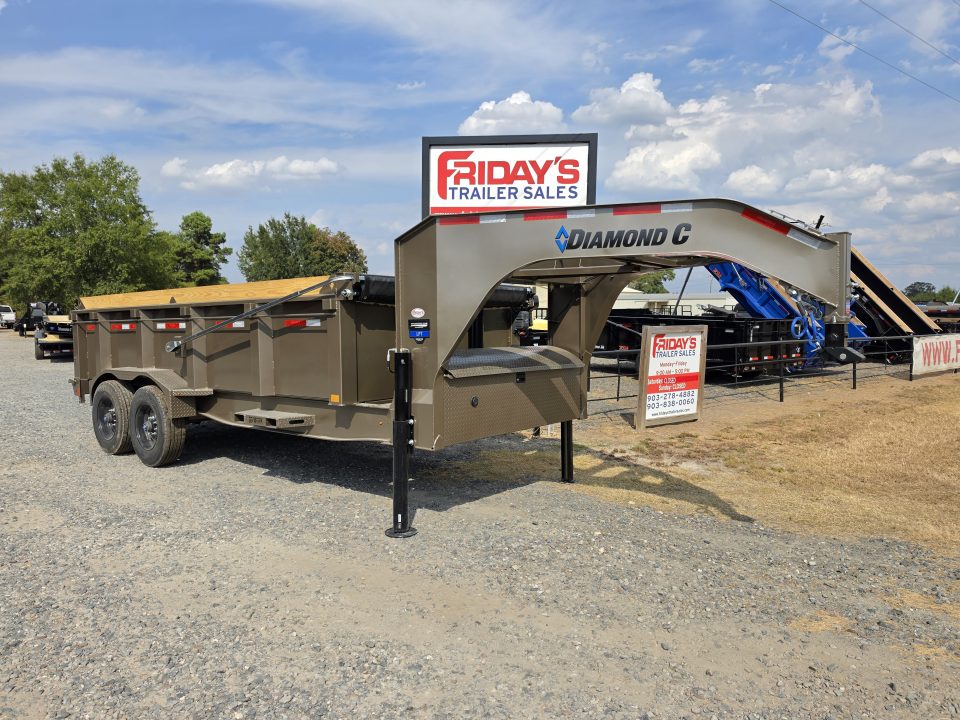 New 2027 Diamond C LPT210 16' LPT210 16' x 82" 10K Axles Gooseneck Pacesetter Edition