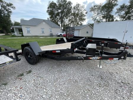 New 2027 H&H Trailers 78x12 Single Axle Gravity Tilt 7.8K Equipment Trailer