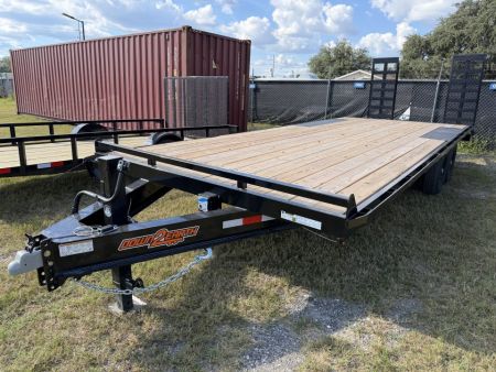 New 2027 Down 2 Earth 102”X 24’ DECK OVER Equipment Trailer EXTRA WIDE RAMPS