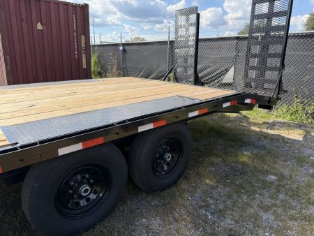 New 2027 Down 2 Earth 102”X 24’ DECK OVER Equipment Trailer EXTRA WIDE RAMPS