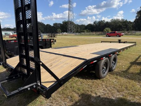 New 2027 Down 2 Earth 102”X 24’ DECK OVER Equipment Trailer EXTRA WIDE RAMPS