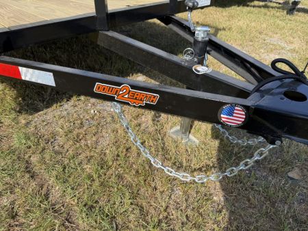 New 2027 Down 2 Earth Utility Trailer; 76’X 14’; FOLD UP JACKS; SPRING ASSIST GATE
