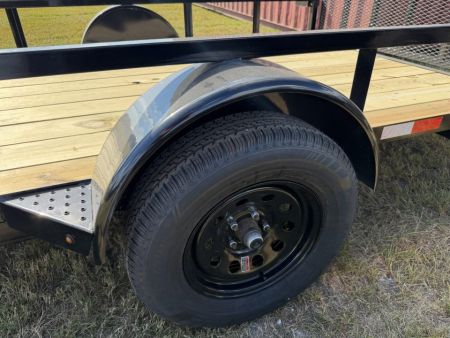New 2027 Down 2 Earth Utility Trailer; 76’X 14’; FOLD UP JACKS; SPRING ASSIST GATE