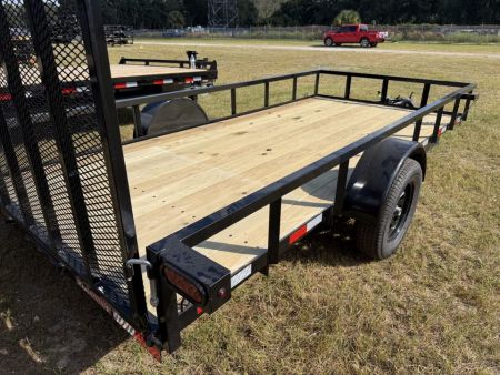New 2027 Down 2 Earth Utility Trailer; 76’X 14’; FOLD UP JACKS; SPRING ASSIST GATE