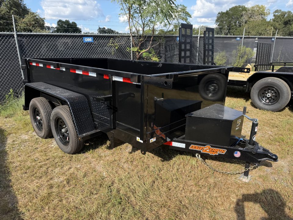 New 2027 Down 2 Earth Dump Trailer 6X10 W/24” SIDES; BARN DOOR STYLE GATE; 3 WAY REMOTE