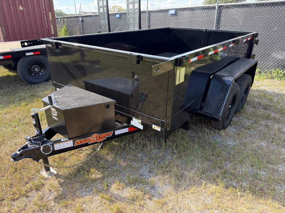 New 2027 Down 2 Earth Dump Trailer 6X10 W/24” SIDES; BARN DOOR STYLE GATE; 3 WAY REMOTE