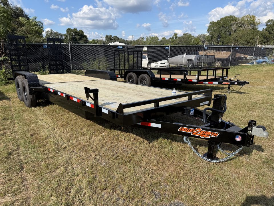 New 2027 Down 2 Earth Equipment Trailer 82”X24 EXTRA WIDE RAMPS