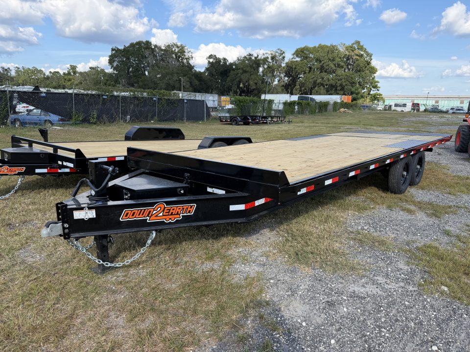 New 2027 Down 2 Earth Trailers POWER DECK OVER TILT 102”X24’
