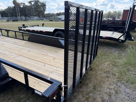 New 2027 DOWN 2 EARTH UTILITY TRAILER; 76X16’; FOLD UP JACK; 2” TUBE RAILS
