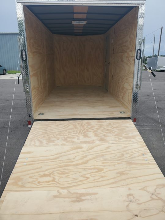 New 2027 Rock Solid Cargo 7X14 TANDEM AXLE 7000 LB GVWR .080 POLYCORE SEMII SCREWLESS ENCLOSED Cargo Trailer WITH 7FT HEIGHT, REAR RAMP DOOR W/STARTER FLAP, 4 D RINGS